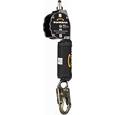 Guardian 10900 Halo Web Personal Self Retracting Lifeline (SRL) | 11 ft | Carabiner Included | Swivel Top | Steel Snap Hook | Class 1 | ANSI and OSHA Compliant