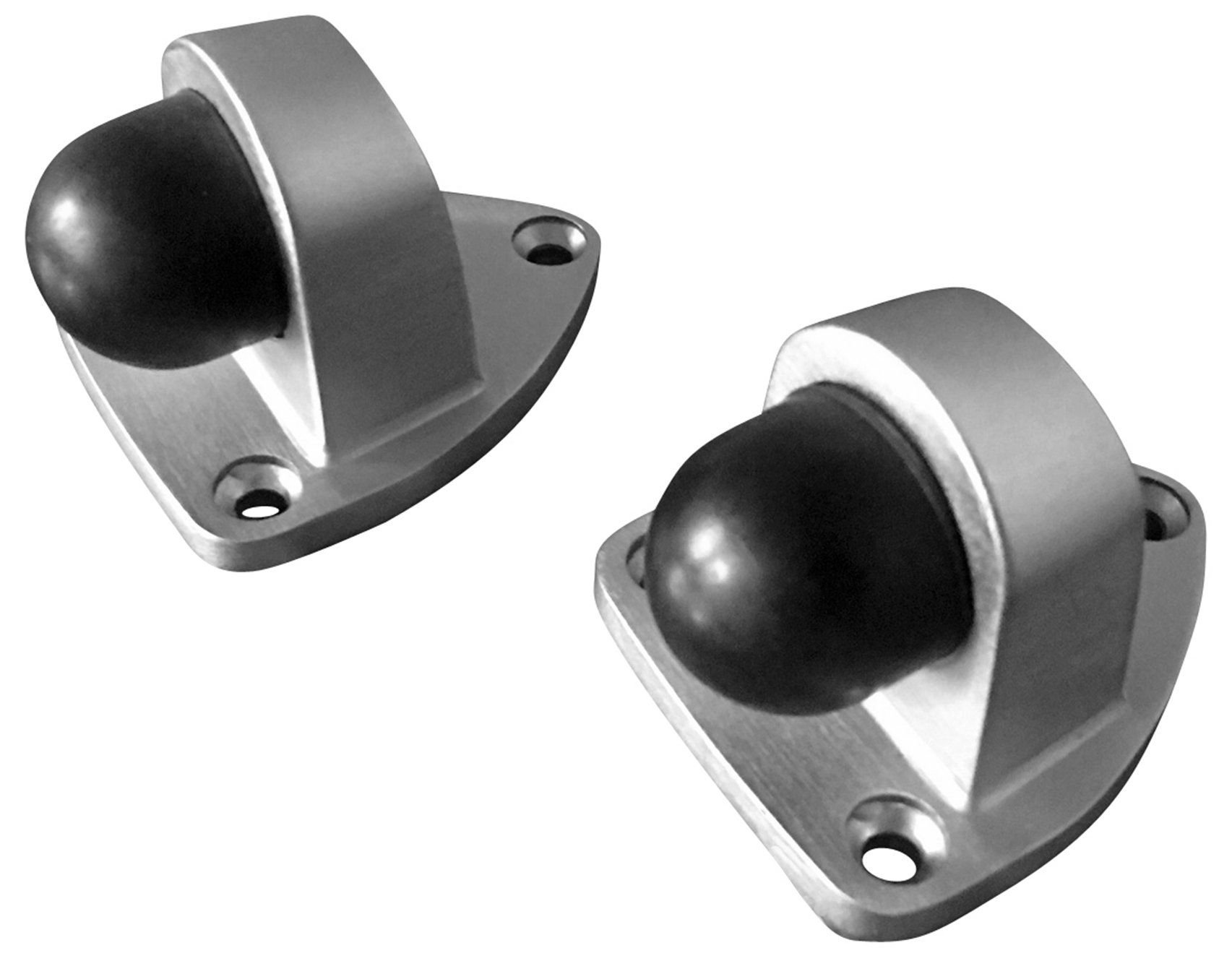 Shepherd Hardware 3406E Heavy Duty Floor Mount Door Stop, 2 Pack