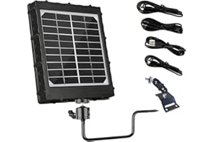 Folgtek Trail & Game Camera Solar Panel Kit 3W 8000mAh Output 12V/1.2A, 9V/1.6A, 6V/2.4A, Input 5V IP66 Waterproof Portable O