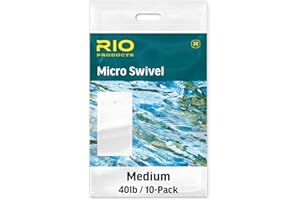 RIO PRODUCTS Micro Swivel, Fly Line Accessory, Reduce Line Twist, 10 Pack
