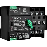 CENYB Automatic/Manual Transfer Switch for Home Generator 3P 100A AC110V Uninterrupted Power Supply DIN Rail Mount Toggle Changeover Module