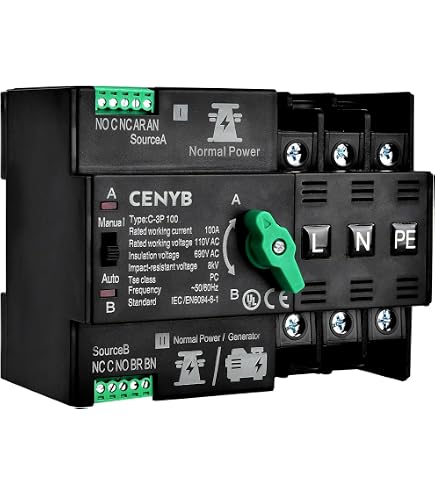2P+2P MTS TOMZN AC Dual Power Supply Manual Transfer Switch