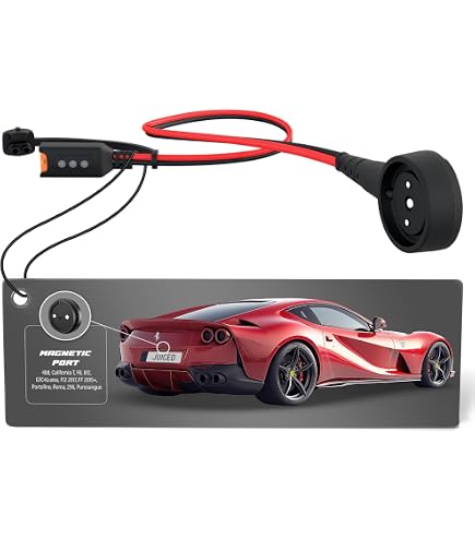 Cargador Y Mantenedor De Batería JMR Para Lamborghini Aventador, Huracán, Gallardo Y Murciélago, Con Adaptador 12V Y Pinzas