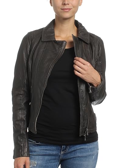 Oakwood Damen Lederjacke Sphere 62056 Brown 529