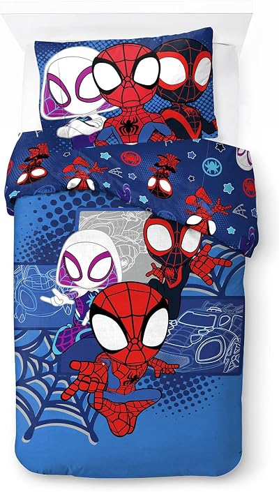 Jay Franco Marvel Spidey and His Amazing Friends Duvet Cover Set