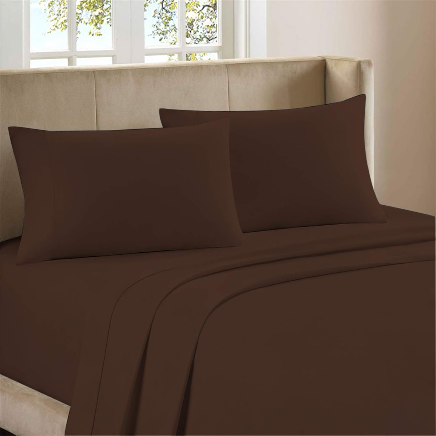 Bestselling Garment Washed Breathable Cotton 4-Piece Sheet Set, Artisan Percale Weave, Cool Comfort, Vintage Casual Look, 100% Natural Cotton, Deep Pockets Upto 18