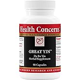 Health Concerns Great Yin – Menopause Relief Supplement – Hot Flash Support – Night Sweats & Deficiency Heat – Traditional Chinese Herbal Formula for Women’s Health & Hormonal Balance – 90 Capsules