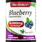 FITO MEDIC'S Blueberry | Blueberry Extract Capsules | 150 Capsules | Concentrated Extract | Highly Absorbable Herbal Supplement