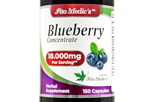 FITO MEDIC'S Blueberry | Blueberry Extract Capsules | 150 Capsules | Concentrated Extract | Highly Absorbable Herbal Supplement