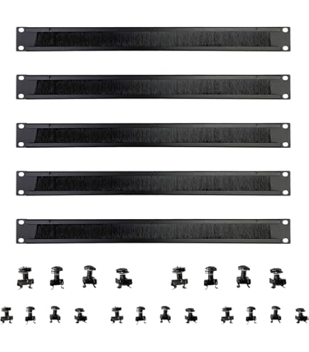 Rising 5 Pack Panel De Montaje En Rack 4U Server Red
