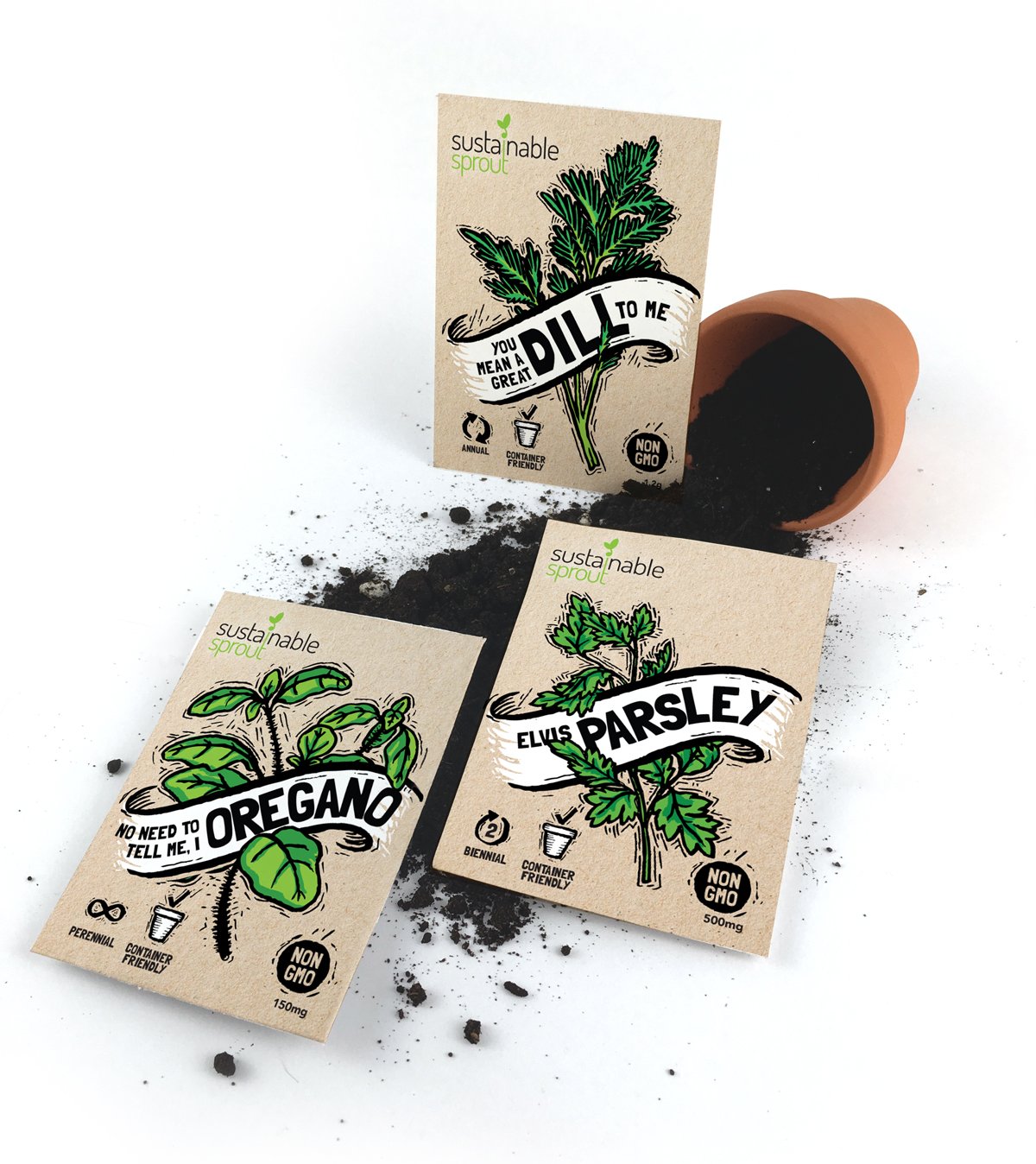 Culinary Herb Seeds for Planting Variety 7 Pack - Thumbnail 4