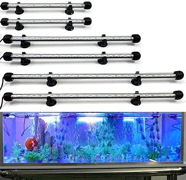 Amazon Co Jp Ecosphere 水槽ライト水槽ライト防水性の魚のアクアリウムタンク水族館の水槽 Led アクアリウムライト Led 魚飼育用の水槽の照明がブルーのライトのガラスのランプ 7 1inch Sports