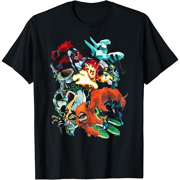 T-shirt Ben 10 Vintage Deux Faces - Noir - Garçon 8-9 Ans - Coton