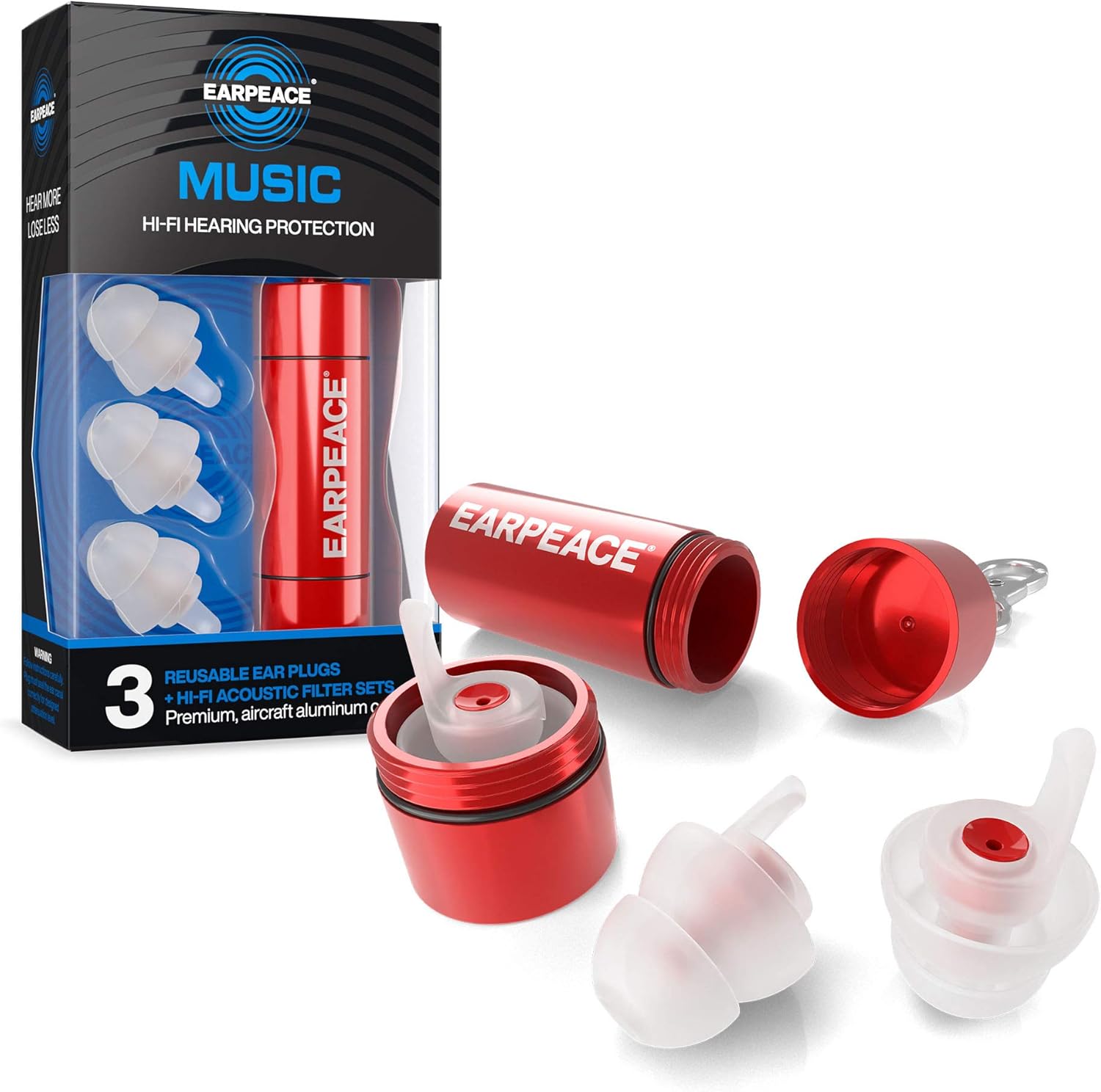 EarPeace"Petite" HD Ear Plugs For Small Ear Canals and Kids High