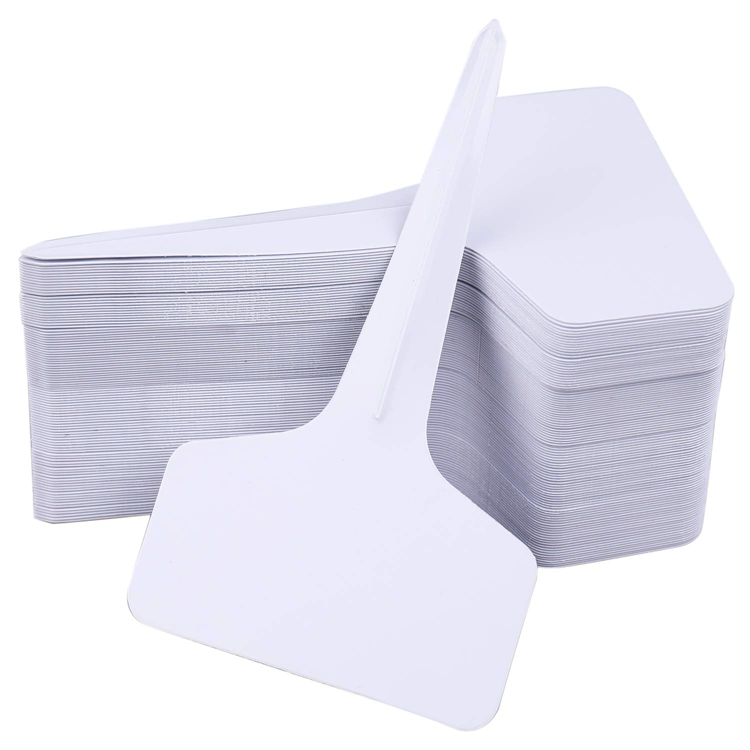 Foraineam 500 Pcs 6 x 10cm (2.4 x 4 inch) T-Type Plant Labels Plastic Plant Tags Nursery Garden Labels