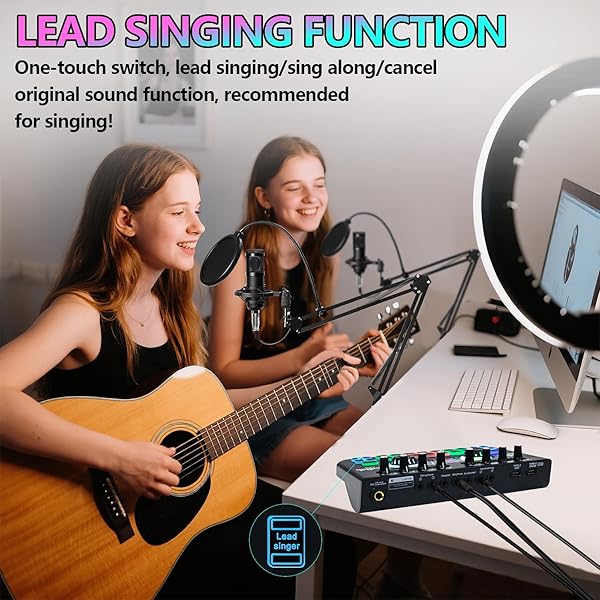 TROKUZEN PODCAST EQUIPMENT BUNDLE FOR 2, VOICE CHANGER WITH PODCAST MICROPHONE BUNDLE – STUDIO CONDENSER MICROPHONE PERFECT FOR PODCASTING, RECORDING, SINGING, STREAMING AND GAMING