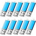 KOOTION 1GB Flash Drive 10 Pack USB 2.0 Memory Stick Capped Jump Drive Thumb Drive, Blue
