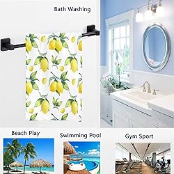 Naanle Stylish Lifelike Lemon Leaves Pattern Soft