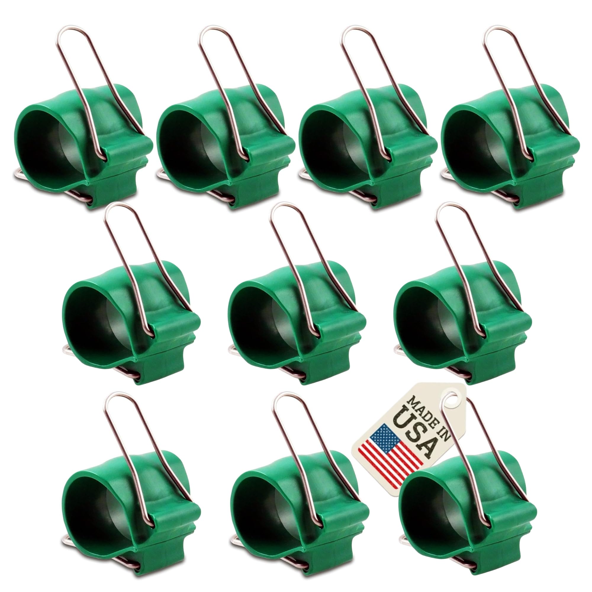 Photo 1 of Reusable Greenhouse Clips Made in USA – Orchid Clips, Plant Support Clips & Cord Clips – Heavy-Duty, Weather-Resistant & Durable – Secure Stems, Vines, Wires, Cables, Tomato Plants – Indoor & Outdoor