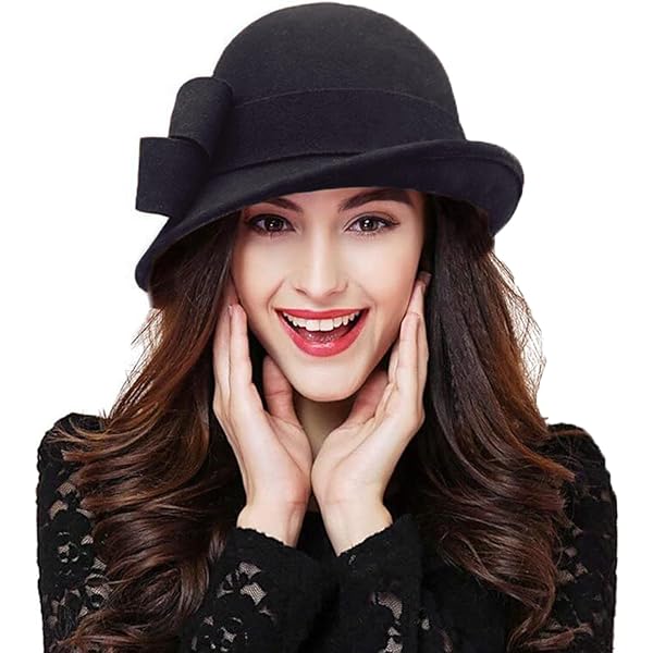 1920s Vintage Wool Cloche Fedora-Hat Church Fascinator Hat  display picture 1