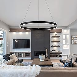 WELAKI Modern Led Chandelier, 1 Ring Contemporary