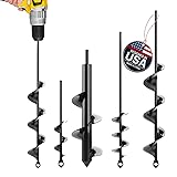Auger Drill Bit for Planting 4 Pack – Garden