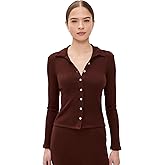 LE BOP Women's Mia Ribbed Cardigan