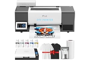 PLK Upgrade A3 Plus DTF Printer, XP600 Printer, Double-Speed,Auto-Cleaning & Dual White Ink System,Low Ink Alert & Waste Ink 