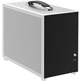 ZZEW D3 MiniI TX Computer Case Full Aluminum Micro ATX Desktop PC Case in Silver Color Fits 280 Water Cooling