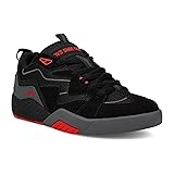 DVS Men's Skate Shoe, Black/RED, 7
