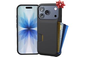 Smartish® iPhone 17 Pro Wallet Case - Wallet Slayer Vol. 1 [Slim + Protective] Credit Card Holder - Drop Tested Flip Hidden Card Slot Cover for Apple iPhone 17 Pro - Black Tie Affair