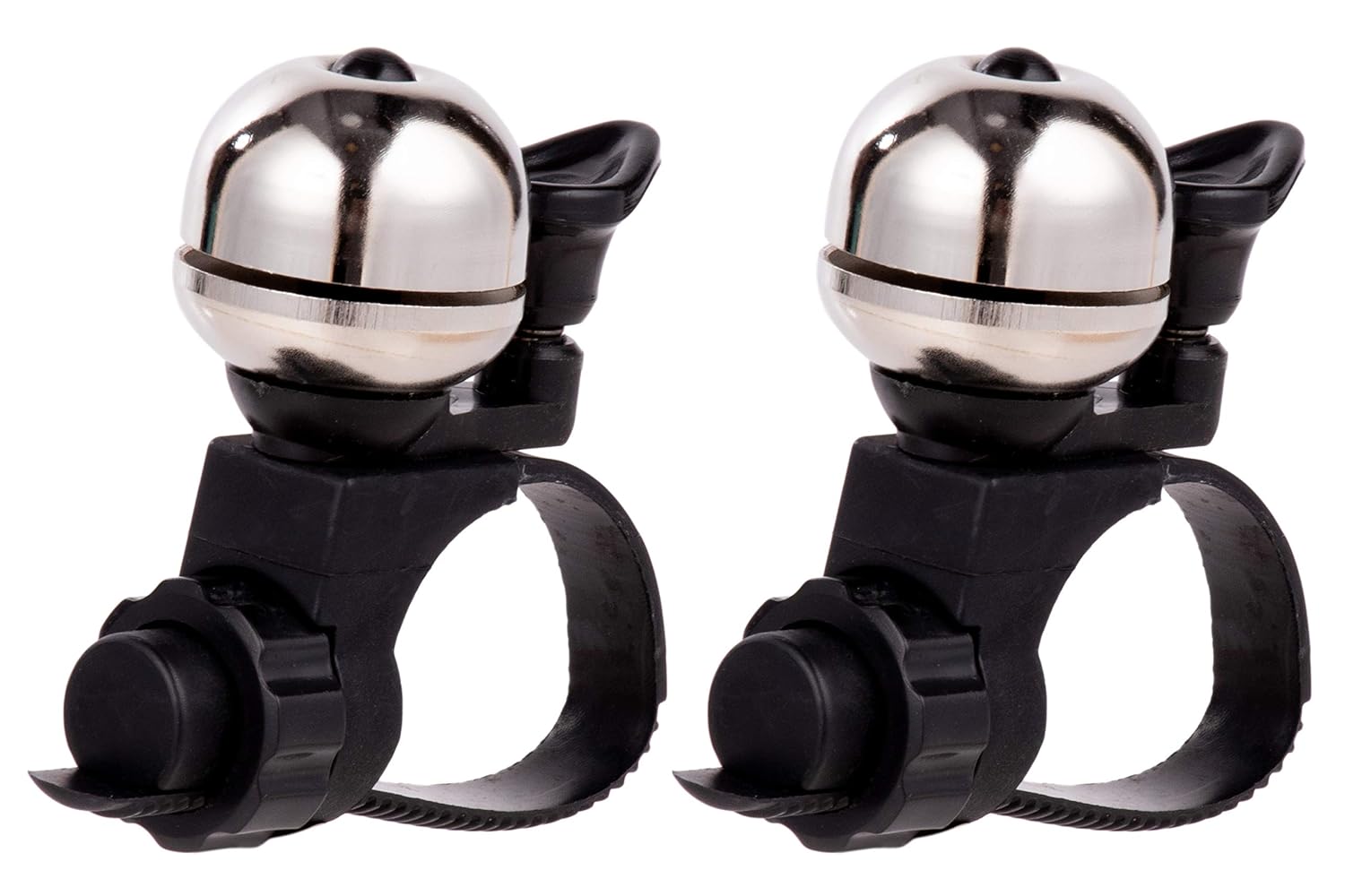 Juvale 2Pack Stainless Steel Adjustable Bicycle Safety Bells for 16