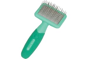 Coastal Pet Li'l Pals Dog Slicker Brush with Coated Tips - Dog Grooming Brush for Small Breeds & Puppies - One Size (3.25” x 7.25”)