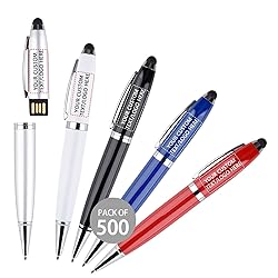 Paintechz Custom Pen USB Flash Drives 500 Pack
