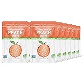 Nature’s Turn Freeze-Dried Peach Crisps – Healthy, Gluten-Free, Crispy & Delicious, Plant-Based Snack, Ideal for Cereal, Smoothies, School Lunches, & On-the-Go, Bags of 12 (0.53 oz Each)