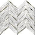Art3d 10-Sheet Herringbone Peel and Stick Backsplash, Self Adhesive Marble Tiles Stick on Wall Tiles for Kitchen, Bathroom.(Stone Beige Mixed Gold Metal)