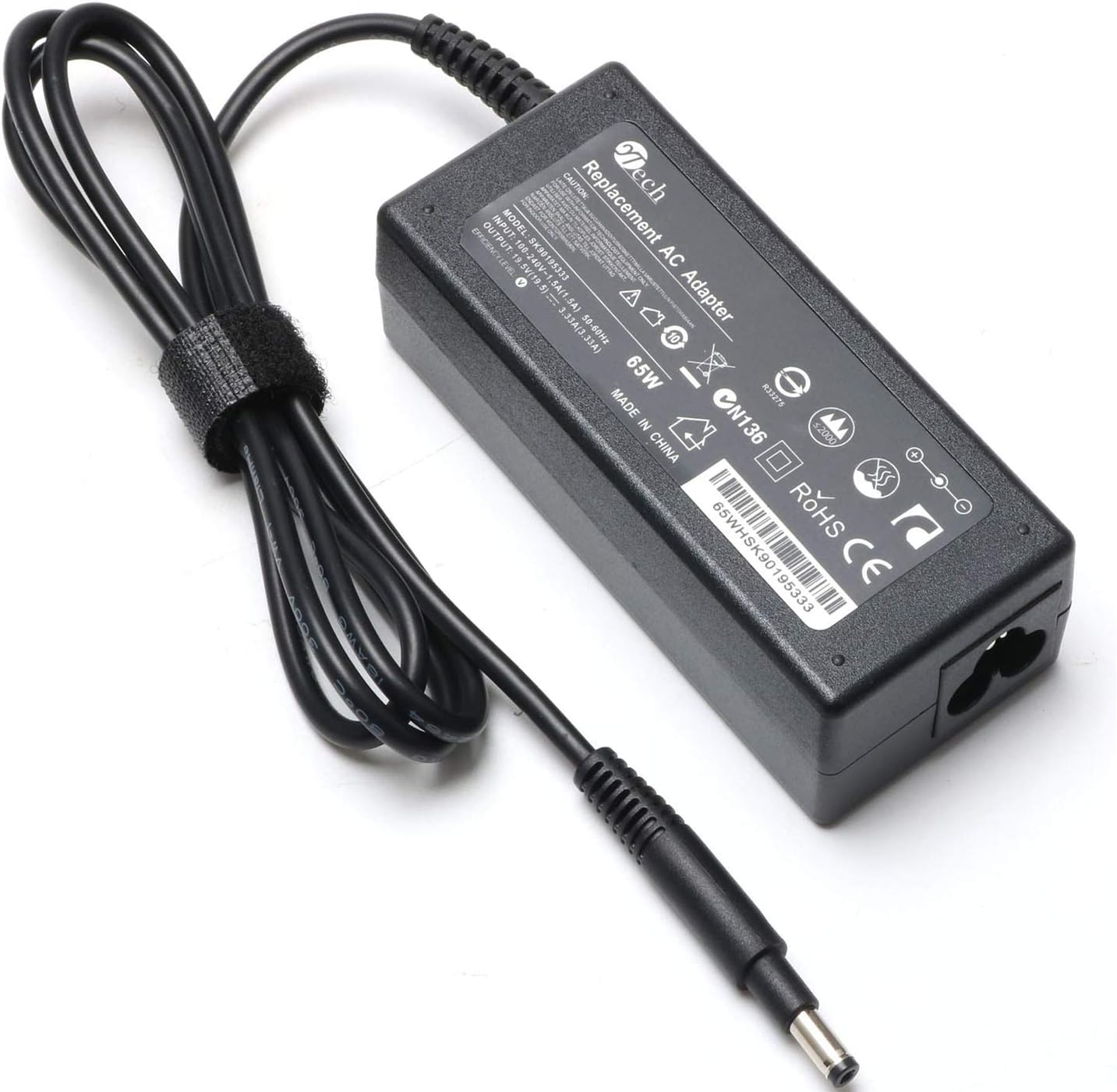 YTech19.5V 3.33A 65W AC Adapter Charger for Hp Pavilion Sleekbook 14-C010US 14-b109tx 14-b109wm 14-b150us 14-b157nr 15-b104xx 15-b119wm 15-b123cl 15-b129wm 15-b152nr 15-b156nr 15-b161nr