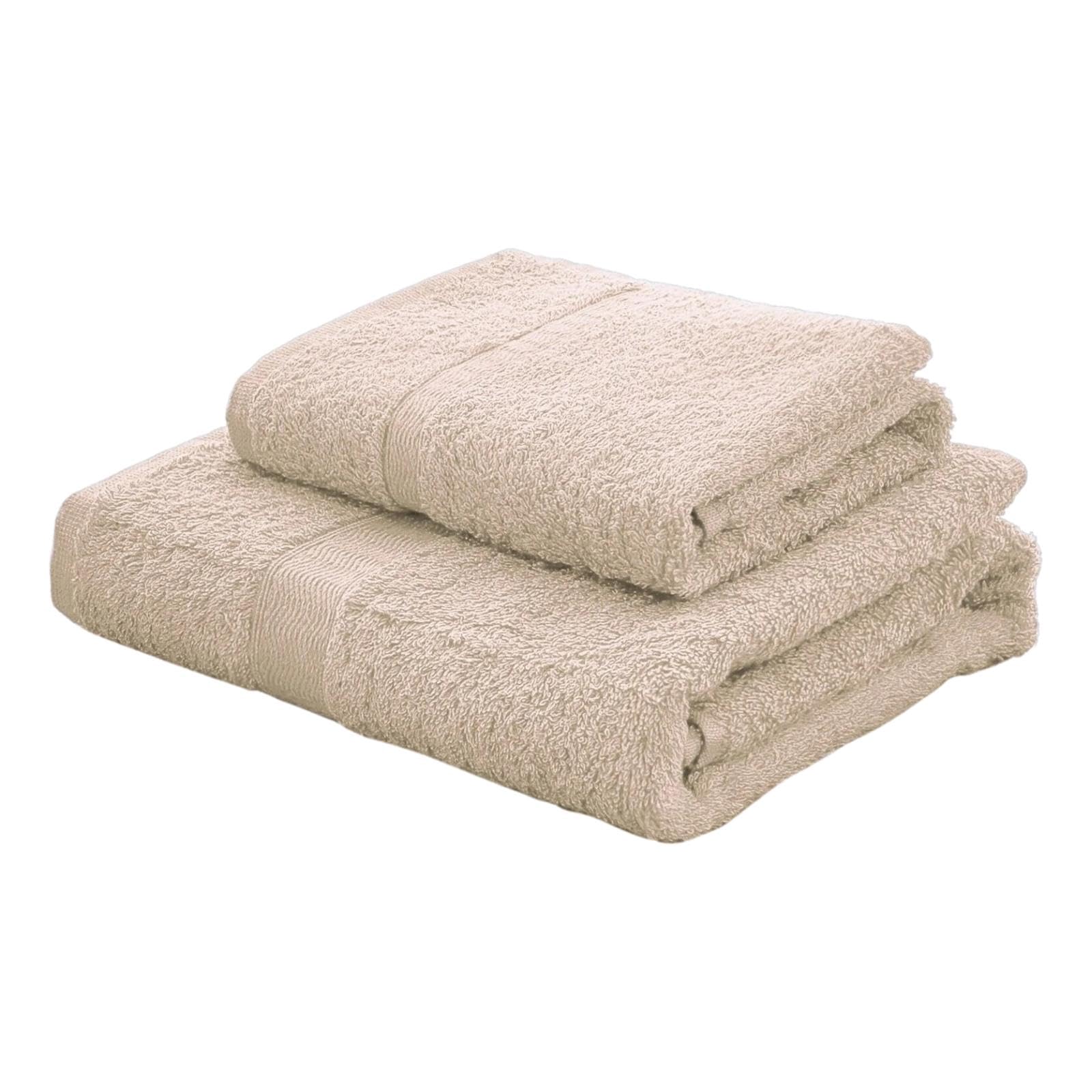 Gabel Plain Towel Set, 100% Cotton, 100 x 60 x 0.8 cm 100x60x0.8 cm beige