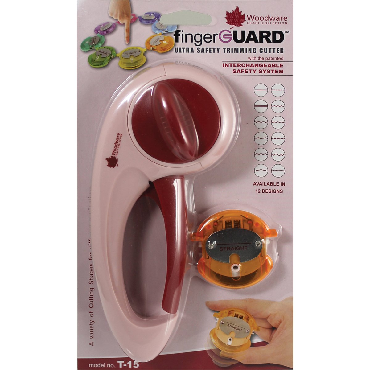Creative Expressions WWT1500 Woodware Fingerguard Hand Trimmer, Mixed