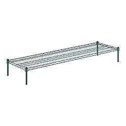 Zedfire 18" x 60" x 8" Green Epoxy Wire Storage