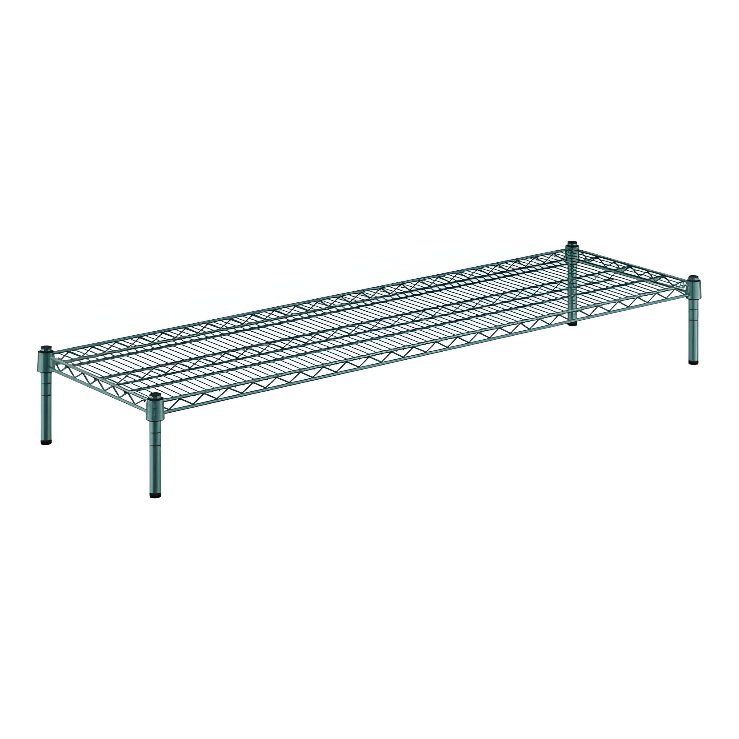 Zedfire 18" x 60" x 8" Green Epoxy Wire Storage