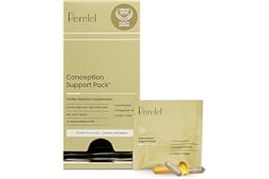Perelel Conception Support Pack, Prenatal Multivitamin with DHA Omega 3, COQ10 & Folate, Supports Fertility Wellness for Women, Soy & Gluten Free, Non GMO, 30 Daily Pill Packs