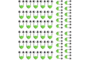 ALIAGLE Fishing Rod Alarm Bells Clips, Set of Bells for Fishing Rods