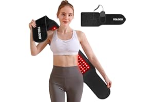 TOLOCO Red Light Therapy Belt, Infrared Light Therapy Wrap, Red Light Therapy Device, Light Therapy Device for Body, Wearable Near Infrared Light Wrap with Timer for Body Pain Waist-Best Gift for Man Women