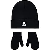 Hurley unisex-baby Beanie and Mittens Set