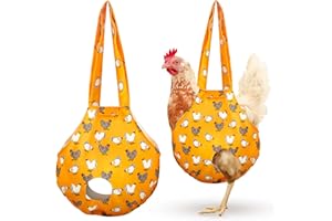 Paterr 2 Pack Chicken Holder Bag, Catching Hand Bag Hen Sling Carry Sling with Handle Farm Supplies for Hen Rooster Poultry T