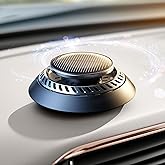 Ceeniu Solar Car Air Freshener F21, DIY Essential Oils, UFO Solar-Powered Auto Rotary Diffuser, Natural French Fragrance Colo