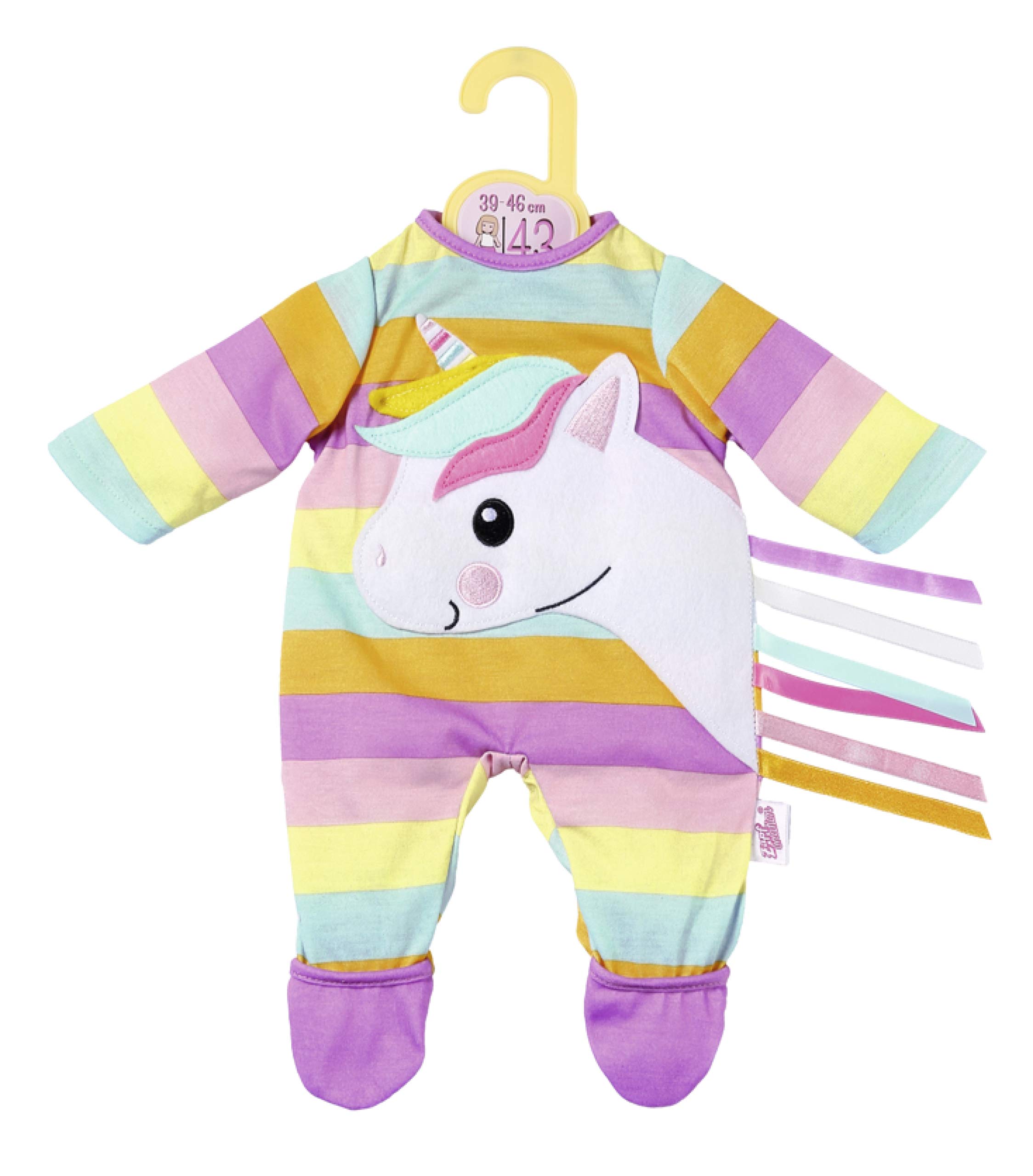 Dolly Moda Zapf Creation 870501 Unicorn Romper Doll Clothes 39-46 cm