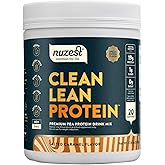 Nuzest - Pea Protein Powder - Clean Lean Protein, Premium Vegan Plant Based Protein Powder, Dairy Free, Gluten Free, GMO Free, Protein Shake, Salted Caramel, 20 Servings, 1.1 lb