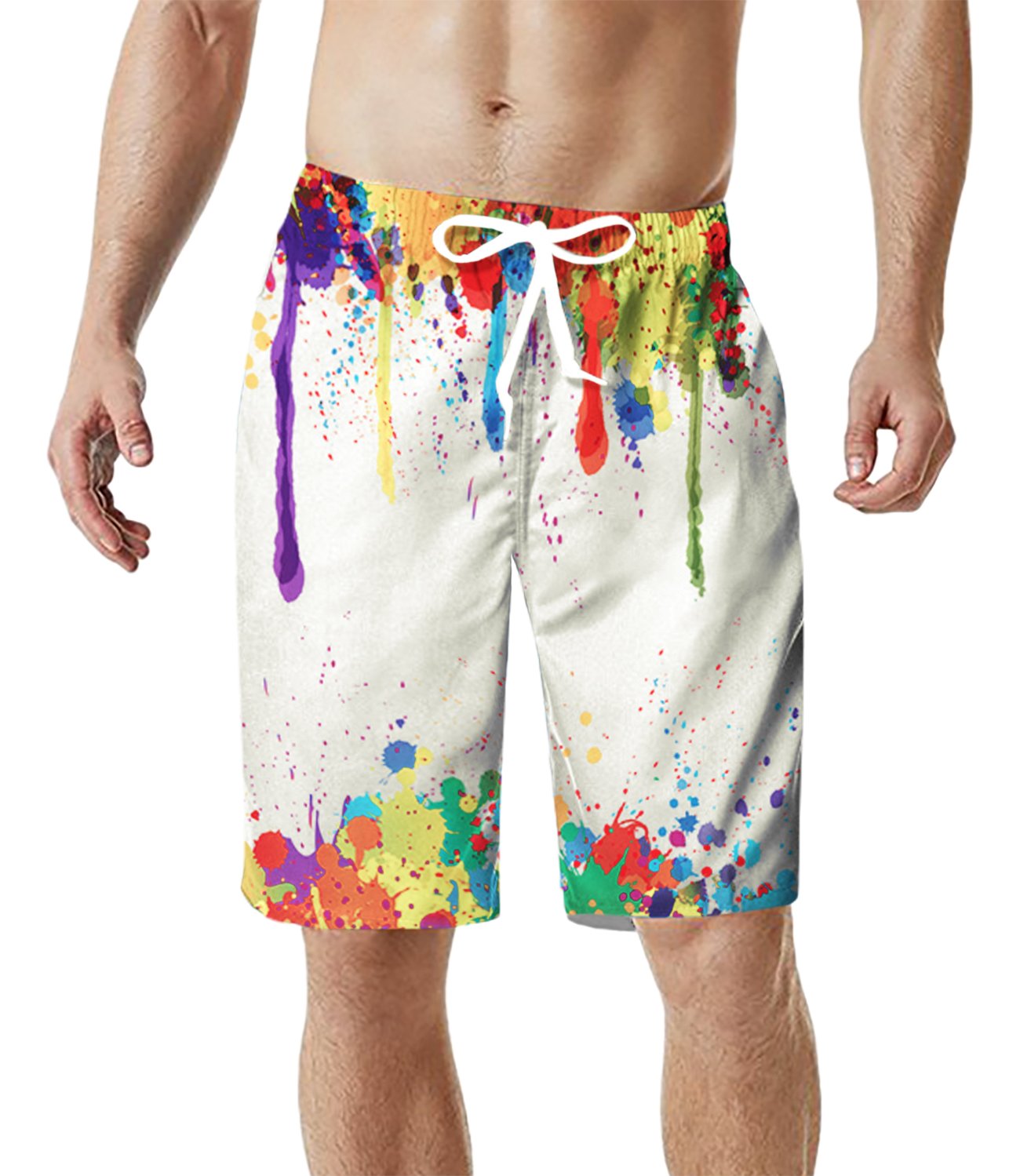 TUONROAD Herren Badeshorts Herren Badeshorts,Spray Painting Druck,Schnell Trockend Boardshorts |Badeshort| Bermuda Shorts |Schwimmhose |Badehosen |Schnelltrocknend |S-XL